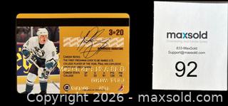 MaxSold Auction: 1995-96 Dunruss Leaf Studio Paul Kariya Autographed "Rookies" Insert Card - Ottawa (Ontario, Canada) SELLER MANAGED Downsizing Online Auction - Sandy Forest Place