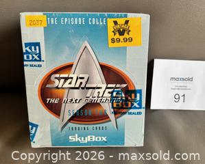 MaxSold Auction: 1996 Star Trek The Next Generation "Season Two" Sealed Box Wax Packs Skybox - Ottawa (Ontario, Canada) SELLER MANAGED Downsizing Online Auction - Sandy Forest Place