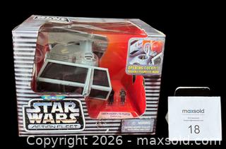 MaxSold Auction: 1996 Star Wars Micro Machines “Darth Vader’s Tie Fighter” Action Fleet Vehicle in Unopened Package - Ottawa (Ontario, Canada) SELLER MANAGED Downsizing Online Auction - Sandy Forest Place