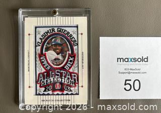 MaxSold Auction: 2003 Upper Deck Vladimir Guerrero Expos  All Star Game Patch Card w / COA  - Ottawa (Ontario, Canada) SELLER MANAGED Downsizing Online Auction - Sandy Forest Place
