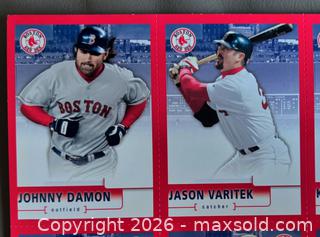 MaxSold Auction: 2005 Boston Red Sox Team Set of Cards on Uncut Sheets - Ottawa (Ontario, Canada) SELLER MANAGED Downsizing Online Auction - Sandy Forest Place