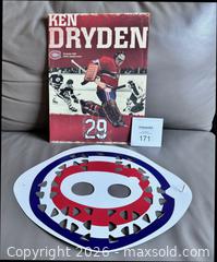 MaxSold Auction: 2007 Ken Dryden Jersey Retirement Night Promo Mask + Program - Ottawa (Ontario, Canada) SELLER MANAGED Downsizing Online Auction - Sandy Forest Place