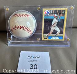 MaxSold Auction: Andre Dawson Signed Baseball on Stand w / Card - Ottawa (Ontario, Canada) SELLER MANAGED Downsizing Online Auction - Sandy Forest Place