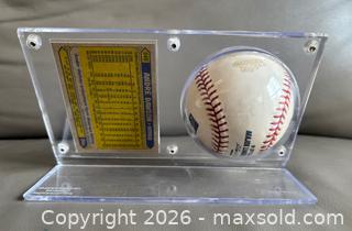 MaxSold Auction: Andre Dawson Signed Baseball on Stand w / Card - Ottawa (Ontario, Canada) SELLER MANAGED Downsizing Online Auction - Sandy Forest Place