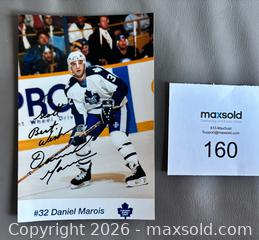MaxSold Auction: Autographed Daniel Marois Toronto Maple Leafs Promotional Photo  - Ottawa (Ontario, Canada) SELLER MANAGED Downsizing Online Auction - Sandy Forest Place