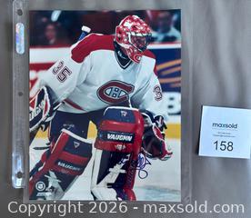 MaxSold Auction: Autographed Jose Theodore Montreal Canadiens 8" x 10" Color Photo - Ottawa (Ontario, Canada) SELLER MANAGED Downsizing Online Auction - Sandy Forest Place