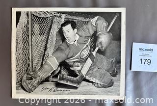 MaxSold Auction: Bill Durnan 1945-1954 Quaker Oats Photo  - Ottawa (Ontario, Canada) SELLER MANAGED Downsizing Online Auction - Sandy Forest Place