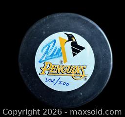 MaxSold Auction: Chris Wells Pittsburgh Penguins Signed Puck # 302 / 500 - Ottawa (Ontario, Canada) SELLER MANAGED Downsizing Online Auction - Sandy Forest Place