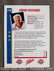 MaxSold Auction: Henri Richard Signed Zellers Masters of Hockey Oversized Card - Ottawa (Ontario, Canada) SELLER MANAGED Downsizing Online Auction - Sandy Forest Place