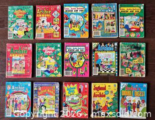 MaxSold Auction: Lot # 1 of 24 Archie Series Comic Digest Books 1970's - 80's - Ottawa (Ontario, Canada) SELLER MANAGED Downsizing Online Auction - Sandy Forest Place