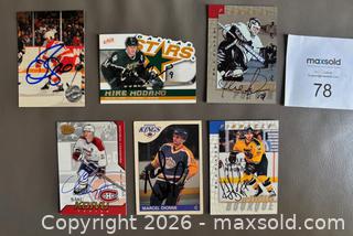 MaxSold Auction: Lot # 1 of 25 Autographed NHL Cards w / Bourque, Dionne, Modano, Richard, Roberts ++++ - Ottawa (Ontario, Canada) SELLER MANAGED Downsizing Online Auction - Sandy Forest Place