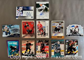 MaxSold Auction: Lot # 1 of 25 Autographed NHL Cards w / Bourque, Dionne, Modano, Richard, Roberts ++++ - Ottawa (Ontario, Canada) SELLER MANAGED Downsizing Online Auction - Sandy Forest Place
