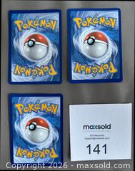 MaxSold Auction: Lot # 1 of 3 Rare Pokémon Cards - Ottawa (Ontario, Canada) SELLER MANAGED Downsizing Online Auction - Sandy Forest Place