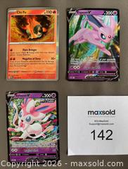MaxSold Auction: Lot # 2 of 3 Rare Pokémon Cards  - Ottawa (Ontario, Canada) SELLER MANAGED Downsizing Online Auction - Sandy Forest Place