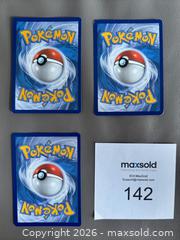MaxSold Auction: Lot # 2 of 3 Rare Pokémon Cards  - Ottawa (Ontario, Canada) SELLER MANAGED Downsizing Online Auction - Sandy Forest Place