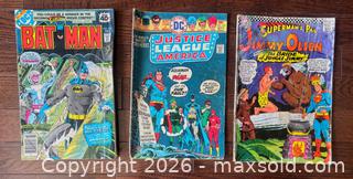 MaxSold Auction: Lot of 11 DC Batman & Superman Comic Books  - Ottawa (Ontario, Canada) SELLER MANAGED Downsizing Online Auction - Sandy Forest Place