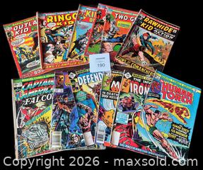 MaxSold Auction: Lot of 12 x 1970's Marvel Comics w / Iron Man, Daredevil, Captain America +   - Ottawa (Ontario, Canada) SELLER MANAGED Downsizing Online Auction - Sandy Forest Place