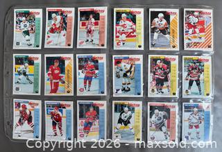 MaxSold Auction: Lot of 51 Panini Hockey Stickers in Binder Pages 1990-94 - Ottawa (Ontario, Canada) SELLER MANAGED Downsizing Online Auction - Sandy Forest Place