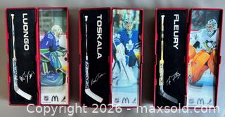 MaxSold Auction: Lot of 6 x 2006 + 2007 McDonald's NHL Star Sticks  - Ottawa (Ontario, Canada) SELLER MANAGED Downsizing Online Auction - Sandy Forest Place
