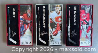 MaxSold Auction: Lot of 6 x 2006 + 2007 McDonald's NHL Star Sticks  - Ottawa (Ontario, Canada) SELLER MANAGED Downsizing Online Auction - Sandy Forest Place