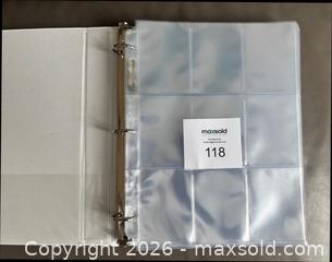 MaxSold Auction: Lot of 70 Gently Used 9-Pocket Card Pages With Binder - Ottawa (Ontario, Canada) SELLER MANAGED Downsizing Online Auction - Sandy Forest Place