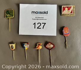 MaxSold Auction: Lot of 7 Vintage Czechoslovakia Hockey Pins - Ottawa (Ontario, Canada) SELLER MANAGED Downsizing Online Auction - Sandy Forest Place