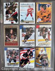 MaxSold Auction: Lot of 90 Ottawa Senators Cards in Binder Pages w / Signed Cards  - Ottawa (Ontario, Canada) SELLER MANAGED Downsizing Online Auction - Sandy Forest Place