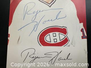 MaxSold Auction: Montreal Canadiens Postcard w Rejean Houle Autograph - Ottawa (Ontario, Canada) SELLER MANAGED Downsizing Online Auction - Sandy Forest Place