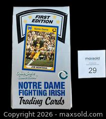 MaxSold Auction: Notre Dame Fighting Irish All Time Greats First Edition Trading Cards Wax Box / 36 Packs - Ottawa (Ontario, Canada) SELLER MANAGED Downsizing Online Auction - Sandy Forest Place
