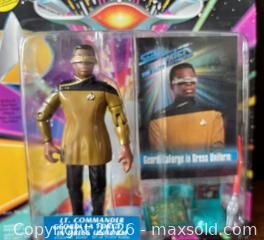 MaxSold Auction:  Numbered 1993 Playmates STNG "Geordi La Forge" Figure in Original Sealed Package - Ottawa (Ontario, Canada) SELLER MANAGED Downsizing Online Auction - Sandy Forest Place