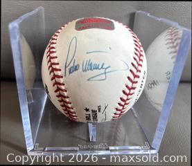 MaxSold Auction: Pedro Martinez Autographed Baseball With COA in Holder - Ottawa (Ontario, Canada) SELLER MANAGED Downsizing Online Auction - Sandy Forest Place