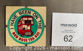 MaxSold Auction: Vintage 1960's Unused Red Rose Tea Bus Patch  - Ottawa (Ontario, Canada) SELLER MANAGED Downsizing Online Auction - Sandy Forest Place