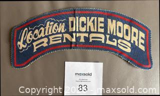 MaxSold Auction: Vintage Dickie Moore Equipment Rentals Sew-On Patch - Ottawa (Ontario, Canada) SELLER MANAGED Downsizing Online Auction - Sandy Forest Place