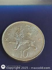 MaxSold Auction: 10 New Pence Coin England  - Kingston (Ontario, Canada) SELLER MANAGED Downsizing Online Auction - Railway Street