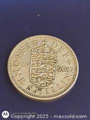MaxSold Auction: 1956 one Shilling England  - Kingston (Ontario, Canada) SELLER MANAGED Downsizing Online Auction - Railway Street
