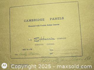 MaxSold Auction: Original oil on Board Cabin in Winter - Kingston (Ontario, Canada) SELLER MANAGED Downsizing Online Auction - Railway Street