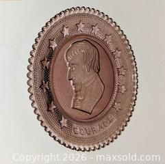 MaxSold Auction: 4Purple Imperial Glass - Coaster - Lord Calvert Courage Pattern - Newport (Pennsylvania, USA) SELLER MANAGED Downsizing Online Auction - North 5th Street