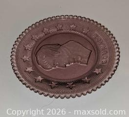 MaxSold Auction: 4Purple Imperial Glass - Coaster - Lord Calvert Courage Pattern - Newport (Pennsylvania, USA) SELLER MANAGED Downsizing Online Auction - North 5th Street