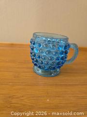 MaxSold Auction: ANTIQUE DEW DROP DEWDROP LA BELLE EAPG BLUE CUP MUG GLASS - Newport (Pennsylvania, USA) SELLER MANAGED Downsizing Online Auction - North 5th Street