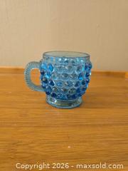 MaxSold Auction: ANTIQUE DEW DROP DEWDROP LA BELLE EAPG BLUE CUP MUG GLASS - Newport (Pennsylvania, USA) SELLER MANAGED Downsizing Online Auction - North 5th Street