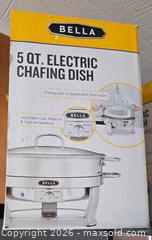 MaxSold Auction: Bella 5 qt Stainless Steel Electric Chafing Dish - Newport (Pennsylvania, USA) SELLER MANAGED Downsizing Online Auction - North 5th Street