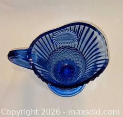 MaxSold Auction: Fostoria for Avon Cobalt Blue Pressed Glass Creamer - Newport (Pennsylvania, USA) SELLER MANAGED Downsizing Online Auction - North 5th Street