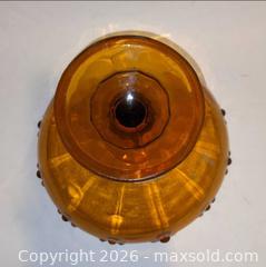 MaxSold Auction: Indiana Glass Amber Beaded Scalloped Rim Compote (Large) - Newport (Pennsylvania, USA) SELLER MANAGED Downsizing Online Auction - North 5th Street