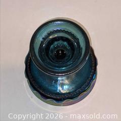 MaxSold Auction: Indiana Glass Vintage Iridescent Blue Glass Compote, Kings Crown Thumbprint - Newport (Pennsylvania, USA) SELLER MANAGED Downsizing Online Auction - North 5th Street