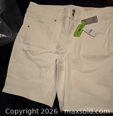 MaxSold Auction: Lane Bryant Women's Plus Size 18 White Denim Bermuda Shorts - Newport (Pennsylvania, USA) SELLER MANAGED Downsizing Online Auction - North 5th Street