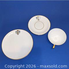 MaxSold Auction: PT Tirschenreuth Porcelain Teacup, Saucer & Plate, Munich Crest - Newport (Pennsylvania, USA) SELLER MANAGED Downsizing Online Auction - North 5th Street