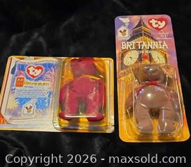 MaxSold Auction: Ty/McDonald's Millennium & Britannia Beanie Babies Blister Pack (2) - Newport (Pennsylvania, USA) SELLER MANAGED Downsizing Online Auction - North 5th Street