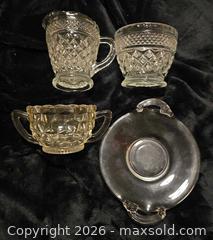 MaxSold Auction: Vintage Anchor Hocking Wexford & Jeanette Cube Pressed Glass Lot - Newport (Pennsylvania, USA) SELLER MANAGED Downsizing Online Auction - North 5th Street