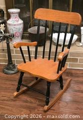 MaxSold Auction: Vintage Child's Two Colored Rocking Chair. - Newport (Pennsylvania, USA) SELLER MANAGED Downsizing Online Auction - North 5th Street
