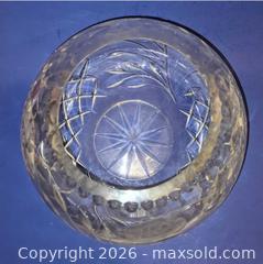 MaxSold Auction: Vintage Clear Lead Crystal Rose Bowl Centerpiece - Newport (Pennsylvania, USA) SELLER MANAGED Downsizing Online Auction - North 5th Street